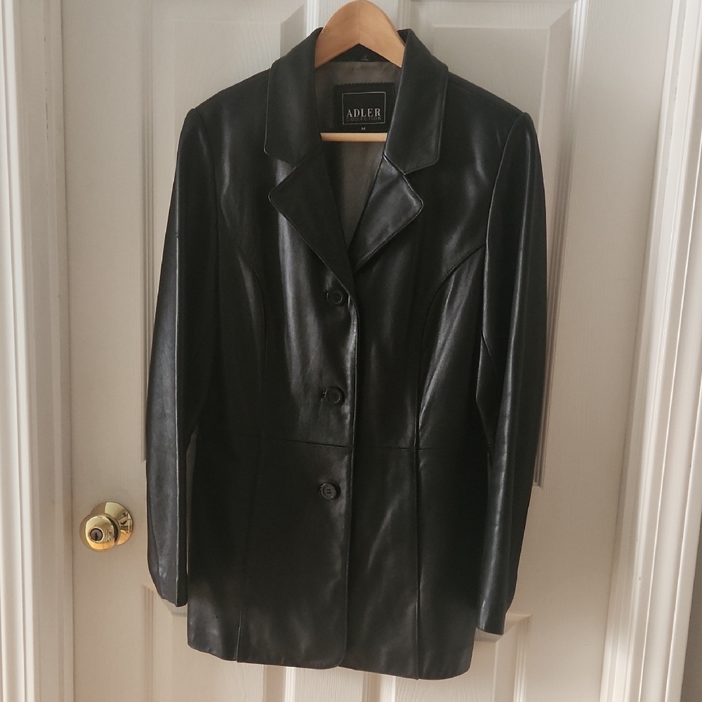 Adler Women's Sleek Black Leather Jacket